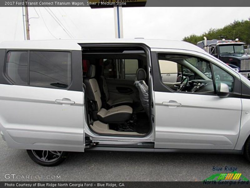 Silver / Medium Stone 2017 Ford Transit Connect Titanium Wagon