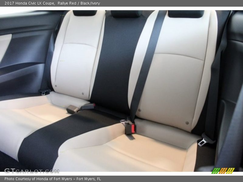 Rallye Red / Black/Ivory 2017 Honda Civic LX Coupe