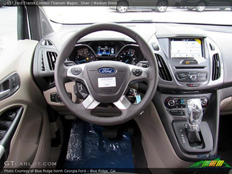 Silver / Medium Stone 2017 Ford Transit Connect Titanium Wagon