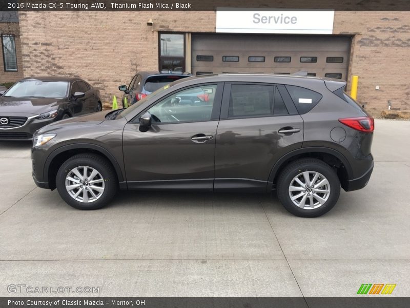 Titanium Flash Mica / Black 2016 Mazda CX-5 Touring AWD