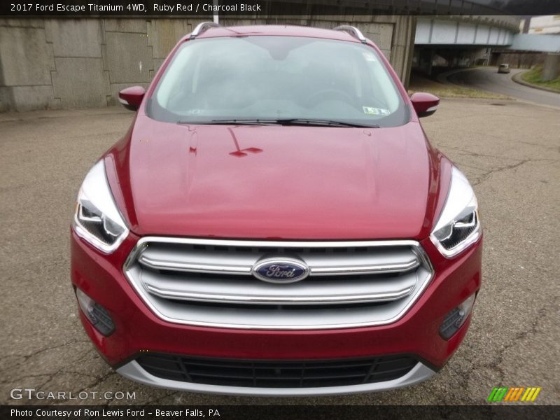 Ruby Red / Charcoal Black 2017 Ford Escape Titanium 4WD