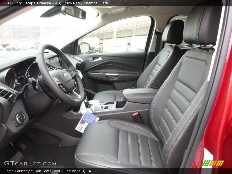 Ruby Red / Charcoal Black 2017 Ford Escape Titanium 4WD