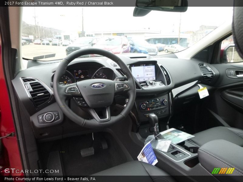 Ruby Red / Charcoal Black 2017 Ford Escape Titanium 4WD