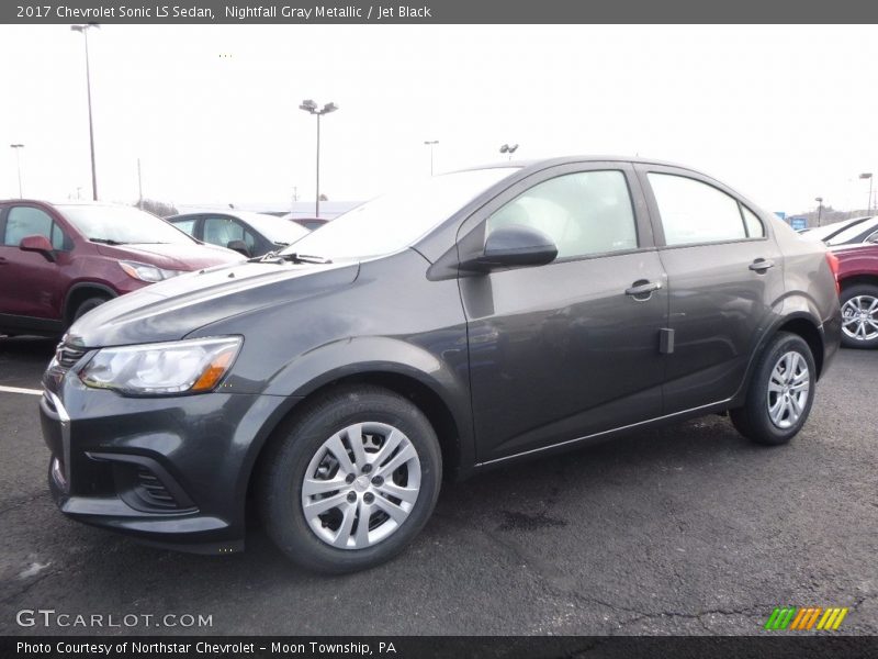 Nightfall Gray Metallic / Jet Black 2017 Chevrolet Sonic LS Sedan