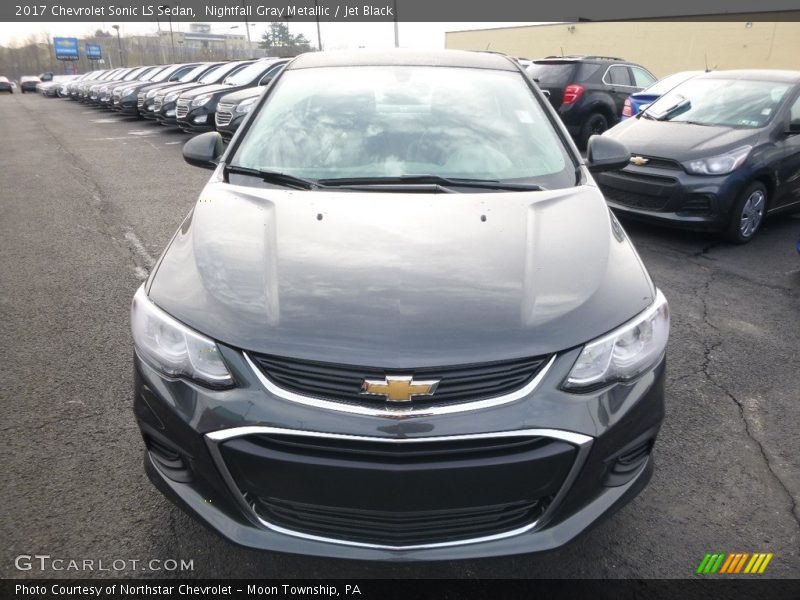 Nightfall Gray Metallic / Jet Black 2017 Chevrolet Sonic LS Sedan