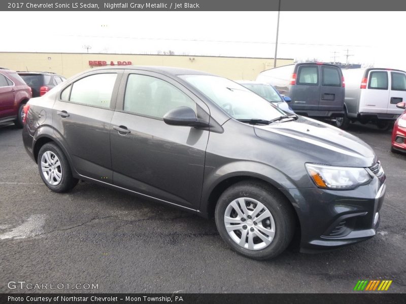 Nightfall Gray Metallic / Jet Black 2017 Chevrolet Sonic LS Sedan