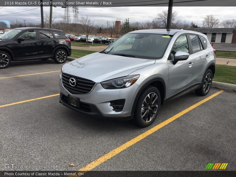 Sonic Silver Metallic / Black 2016 Mazda CX-5 Grand Touring