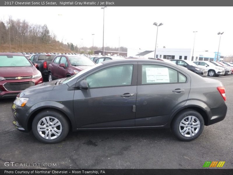Nightfall Gray Metallic / Jet Black 2017 Chevrolet Sonic LS Sedan