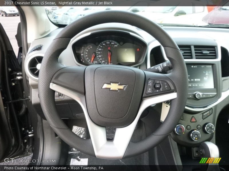 Nightfall Gray Metallic / Jet Black 2017 Chevrolet Sonic LS Sedan