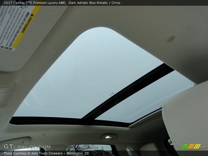 Sunroof of 2017 XT5 Premium Luxury AWD