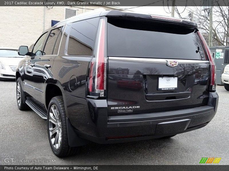 Dark Granite Metallic / Jet Black 2017 Cadillac Escalade Luxury 4WD