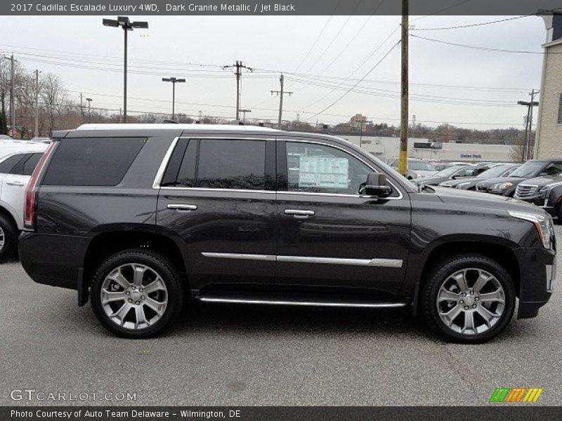 Dark Granite Metallic / Jet Black 2017 Cadillac Escalade Luxury 4WD