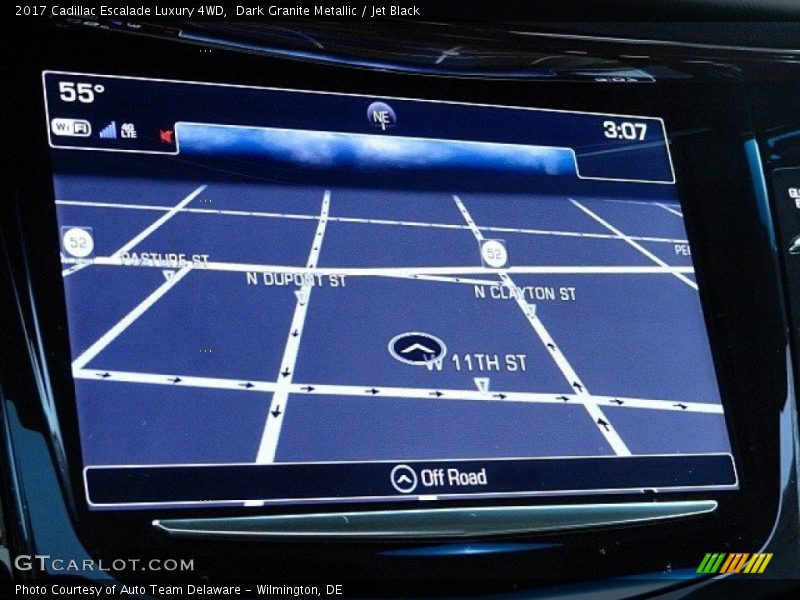 Dark Granite Metallic / Jet Black 2017 Cadillac Escalade Luxury 4WD