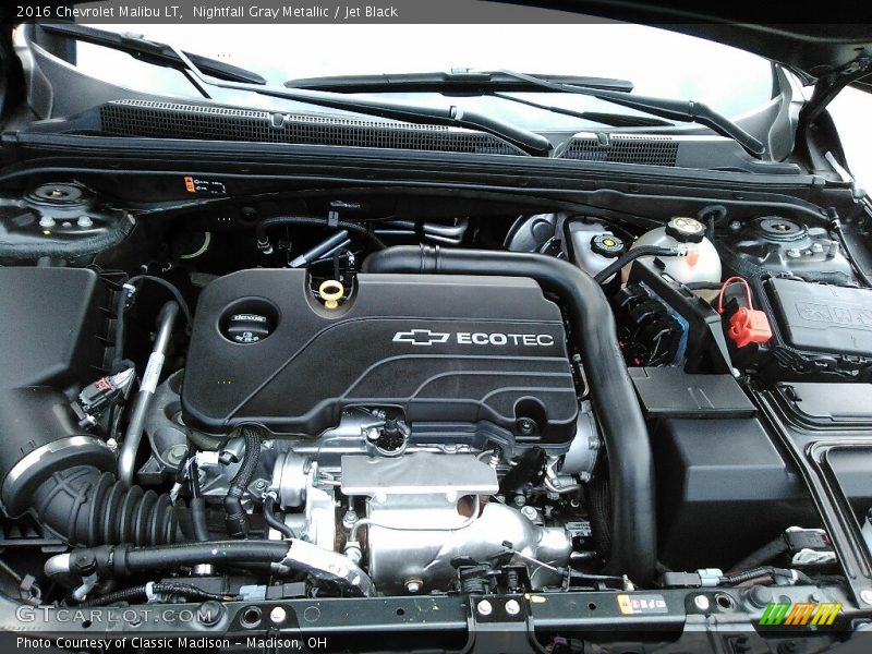 Nightfall Gray Metallic / Jet Black 2016 Chevrolet Malibu LT