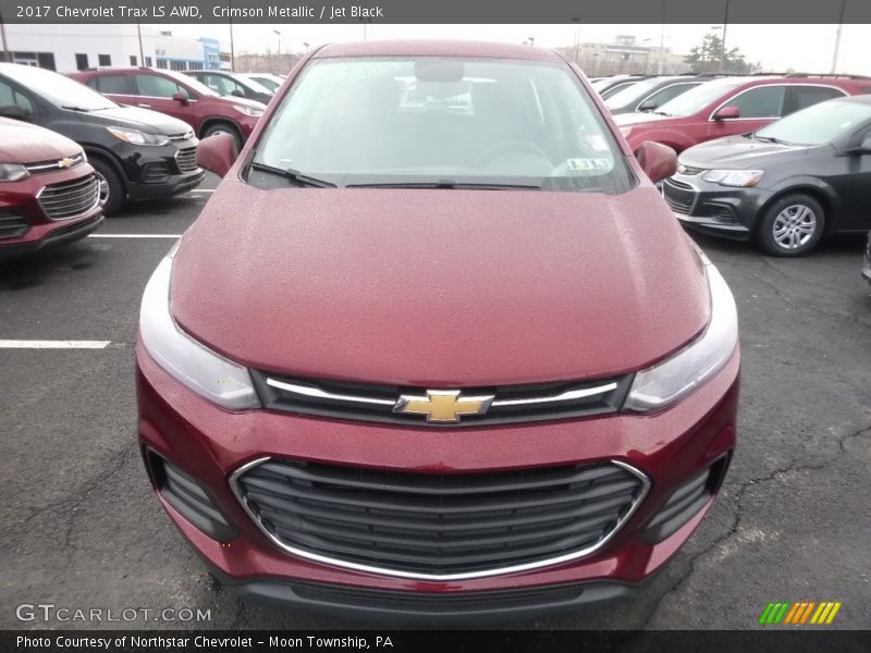 Crimson Metallic / Jet Black 2017 Chevrolet Trax LS AWD
