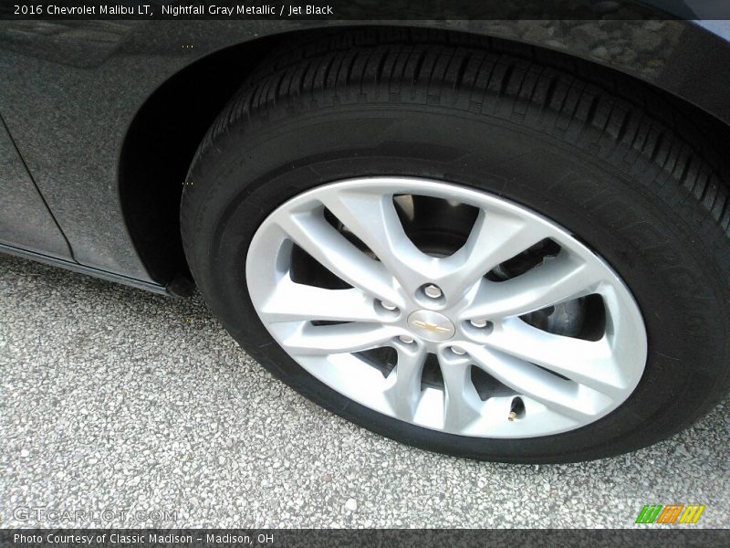 Nightfall Gray Metallic / Jet Black 2016 Chevrolet Malibu LT