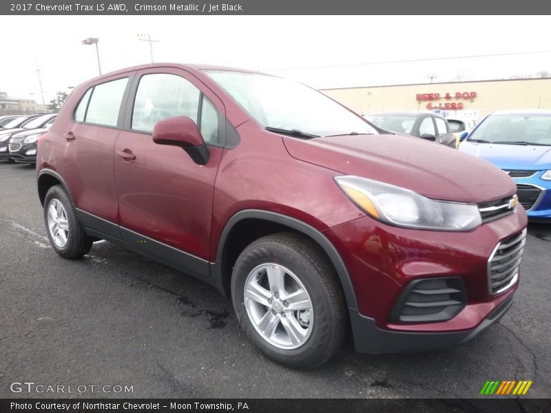 Crimson Metallic / Jet Black 2017 Chevrolet Trax LS AWD