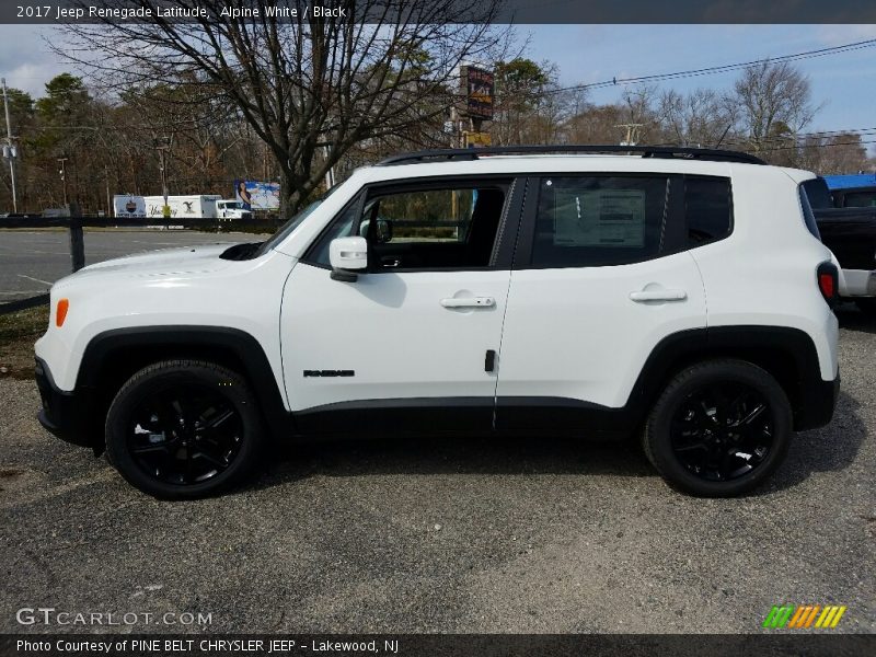 Alpine White / Black 2017 Jeep Renegade Latitude