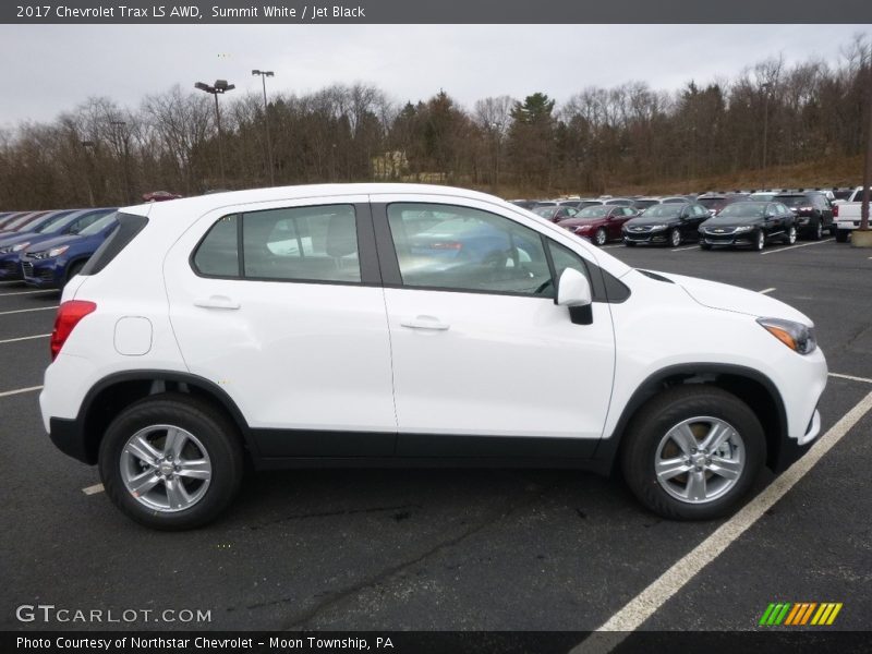 Summit White / Jet Black 2017 Chevrolet Trax LS AWD