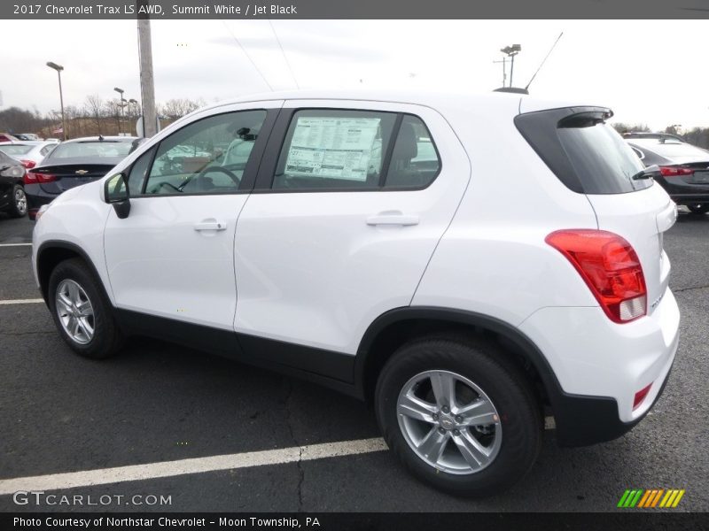 Summit White / Jet Black 2017 Chevrolet Trax LS AWD