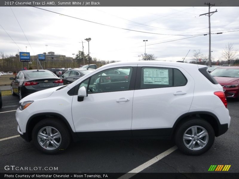 Summit White / Jet Black 2017 Chevrolet Trax LS AWD