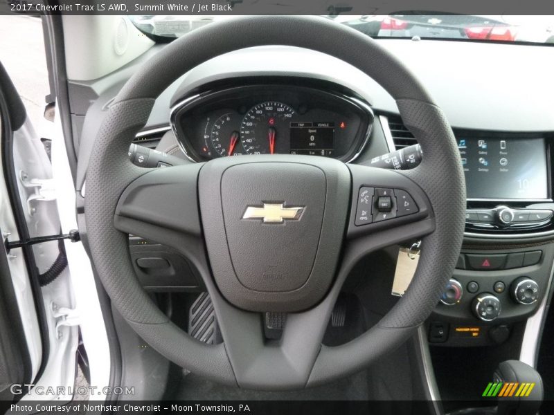 Summit White / Jet Black 2017 Chevrolet Trax LS AWD