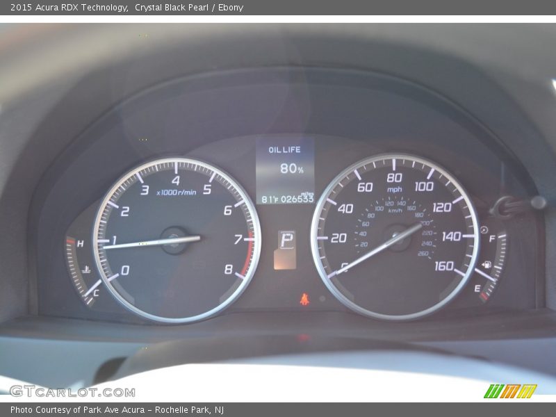 Crystal Black Pearl / Ebony 2015 Acura RDX Technology