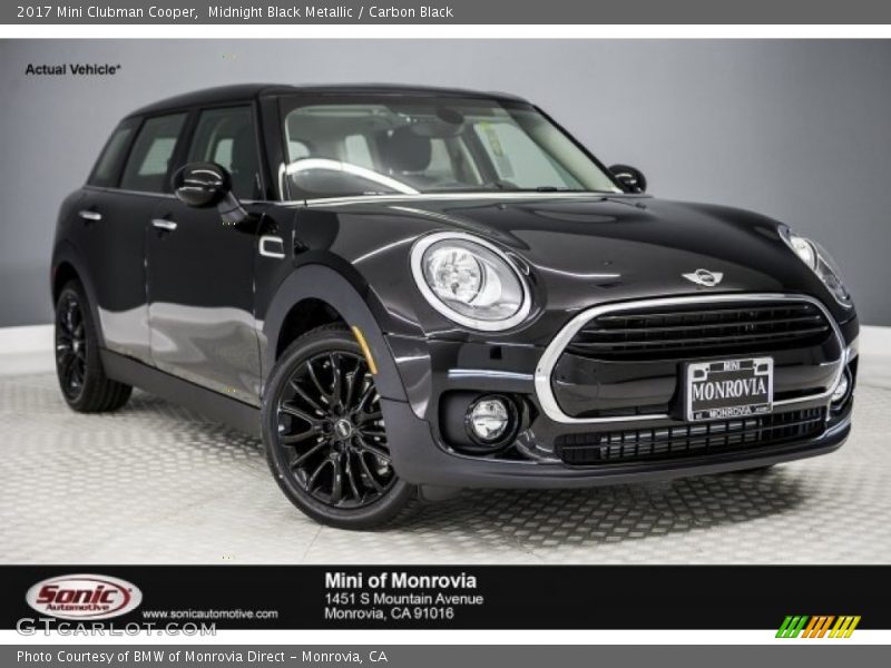 Midnight Black Metallic / Carbon Black 2017 Mini Clubman Cooper