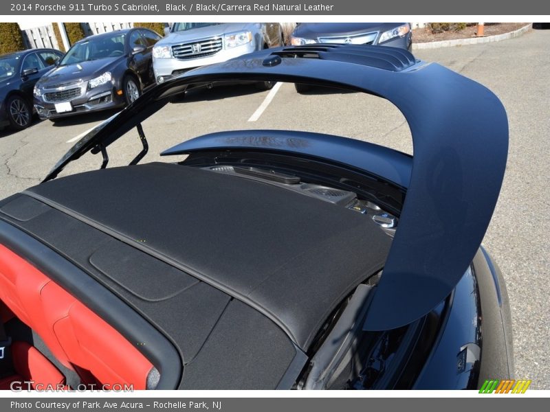 Black / Black/Carrera Red Natural Leather 2014 Porsche 911 Turbo S Cabriolet