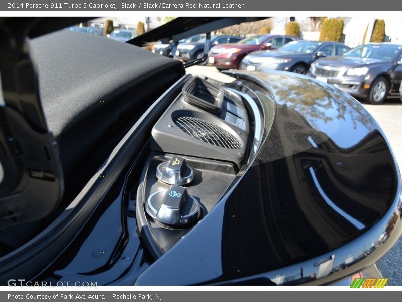 Black / Black/Carrera Red Natural Leather 2014 Porsche 911 Turbo S Cabriolet