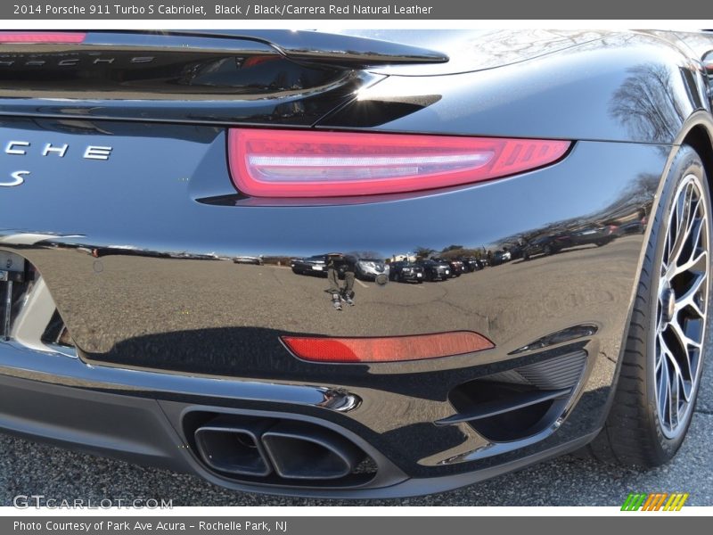 Black / Black/Carrera Red Natural Leather 2014 Porsche 911 Turbo S Cabriolet