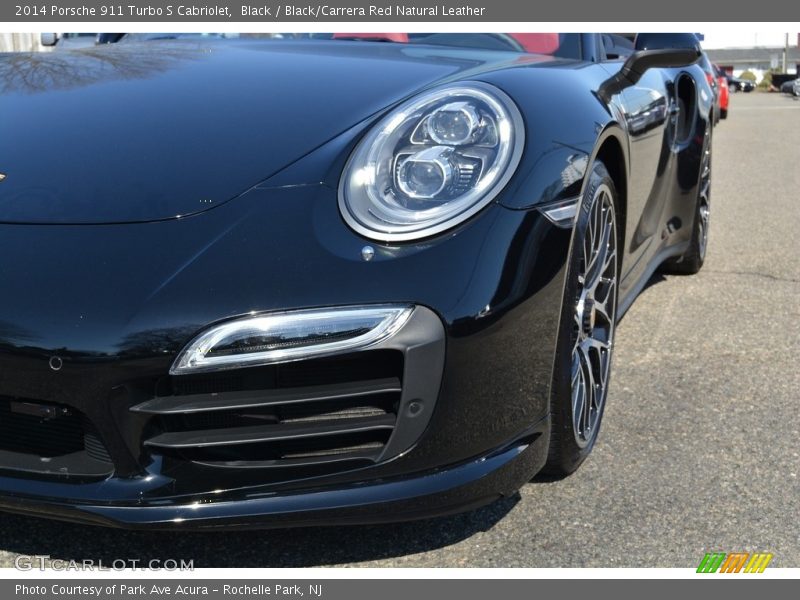 Black / Black/Carrera Red Natural Leather 2014 Porsche 911 Turbo S Cabriolet