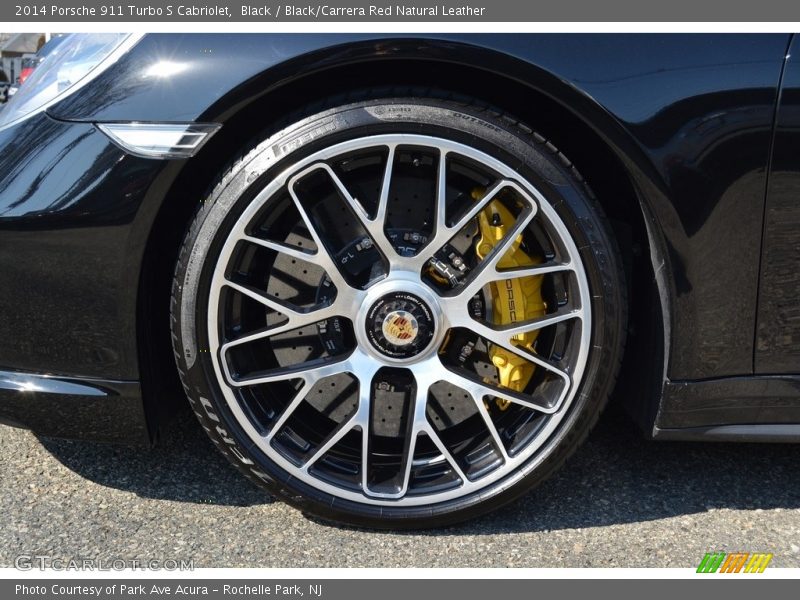 Black / Black/Carrera Red Natural Leather 2014 Porsche 911 Turbo S Cabriolet