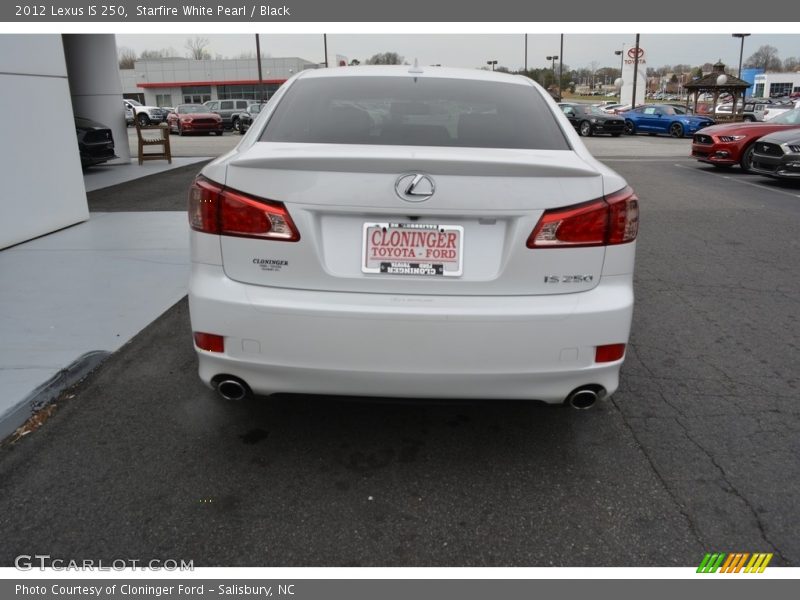 Starfire White Pearl / Black 2012 Lexus IS 250