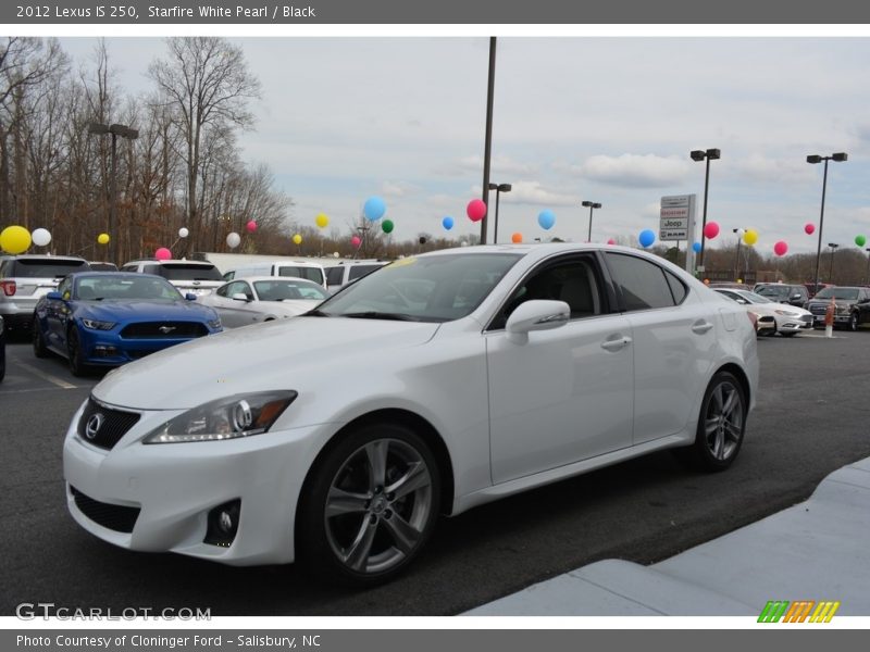 Starfire White Pearl / Black 2012 Lexus IS 250