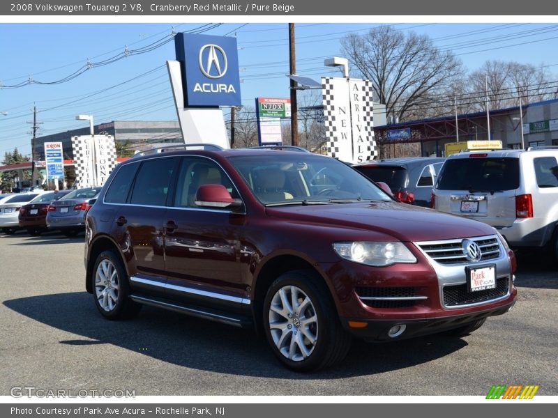 Cranberry Red Metallic / Pure Beige 2008 Volkswagen Touareg 2 V8