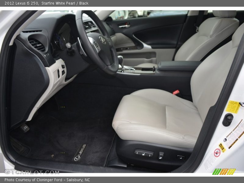 Starfire White Pearl / Black 2012 Lexus IS 250