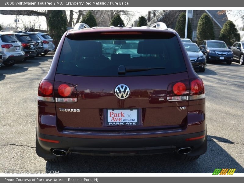 Cranberry Red Metallic / Pure Beige 2008 Volkswagen Touareg 2 V8