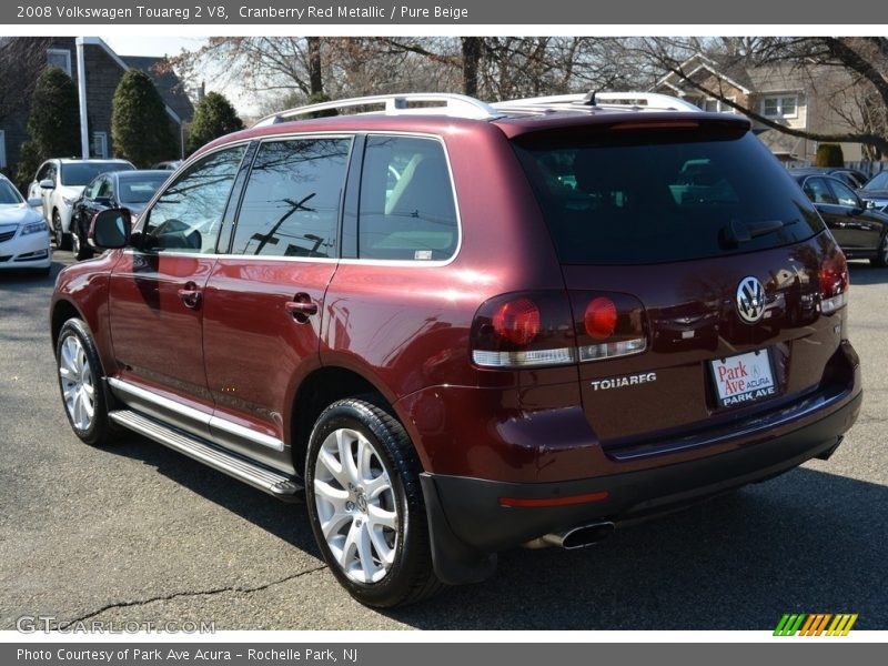 Cranberry Red Metallic / Pure Beige 2008 Volkswagen Touareg 2 V8