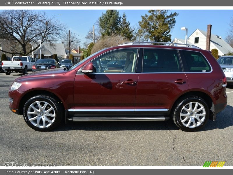 Cranberry Red Metallic / Pure Beige 2008 Volkswagen Touareg 2 V8