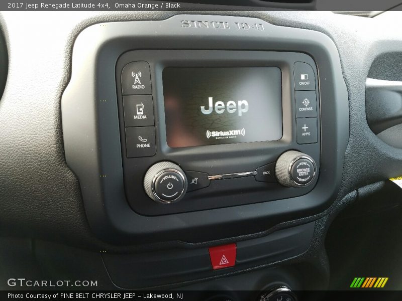 Omaha Orange / Black 2017 Jeep Renegade Latitude 4x4