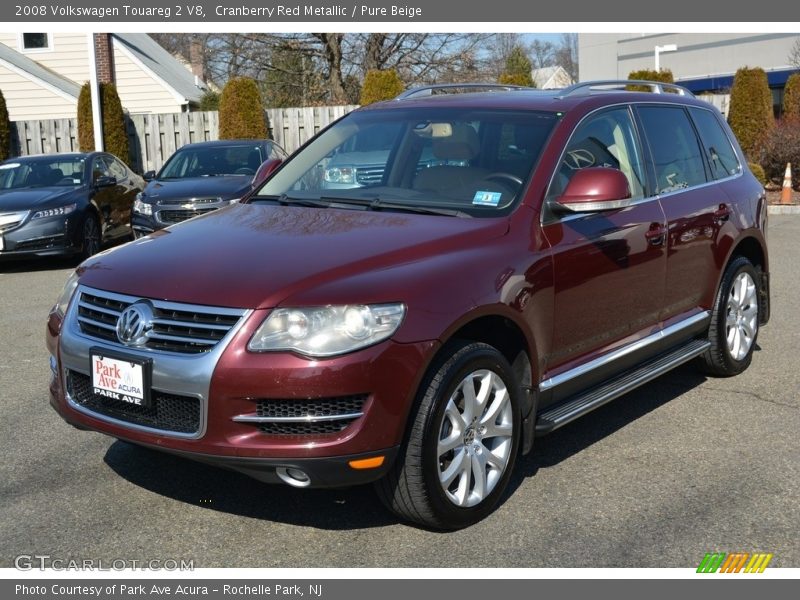 Cranberry Red Metallic / Pure Beige 2008 Volkswagen Touareg 2 V8