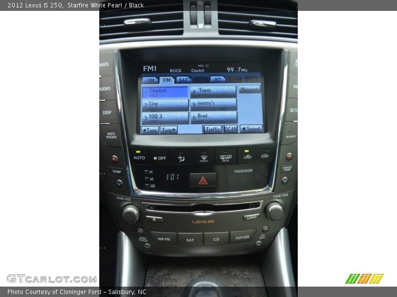 Starfire White Pearl / Black 2012 Lexus IS 250