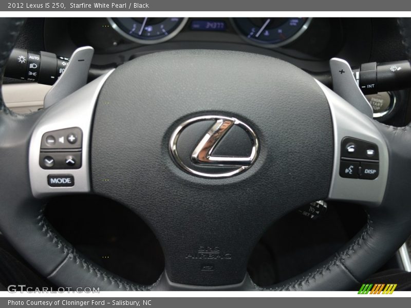 Starfire White Pearl / Black 2012 Lexus IS 250