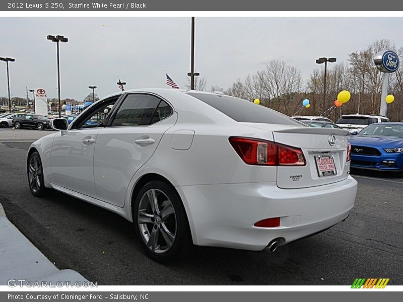 Starfire White Pearl / Black 2012 Lexus IS 250