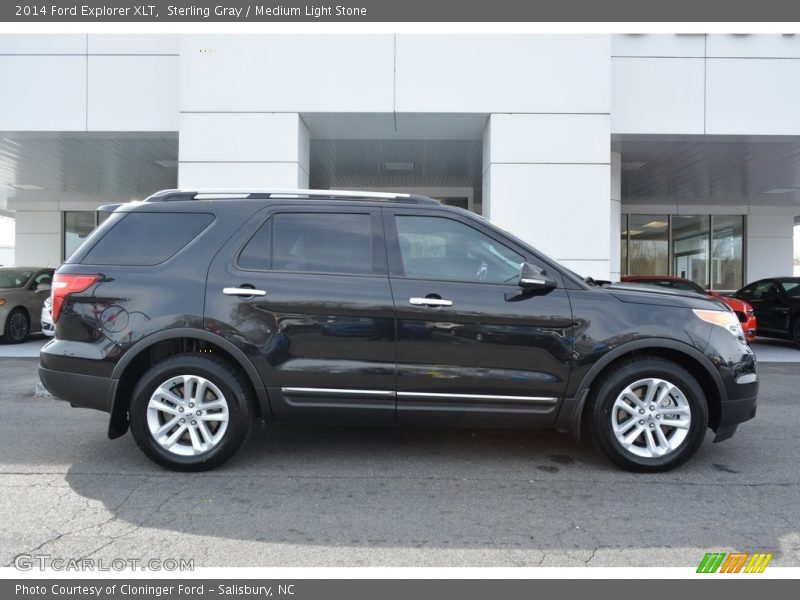 Sterling Gray / Medium Light Stone 2014 Ford Explorer XLT
