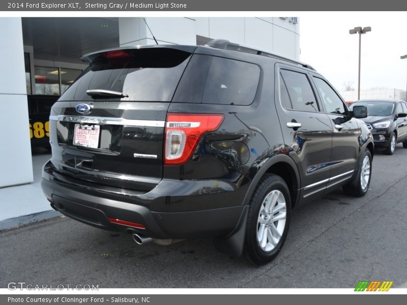 Sterling Gray / Medium Light Stone 2014 Ford Explorer XLT