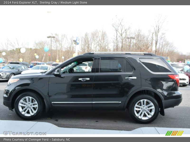 Sterling Gray / Medium Light Stone 2014 Ford Explorer XLT
