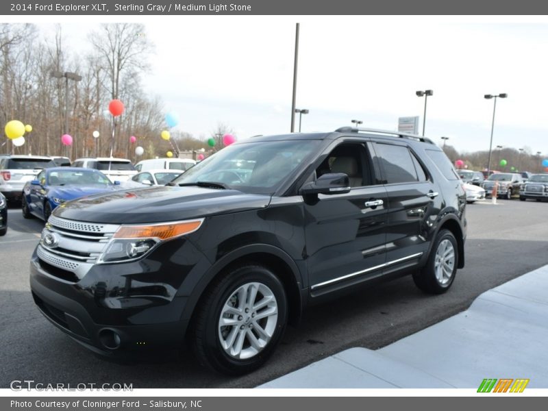 Sterling Gray / Medium Light Stone 2014 Ford Explorer XLT