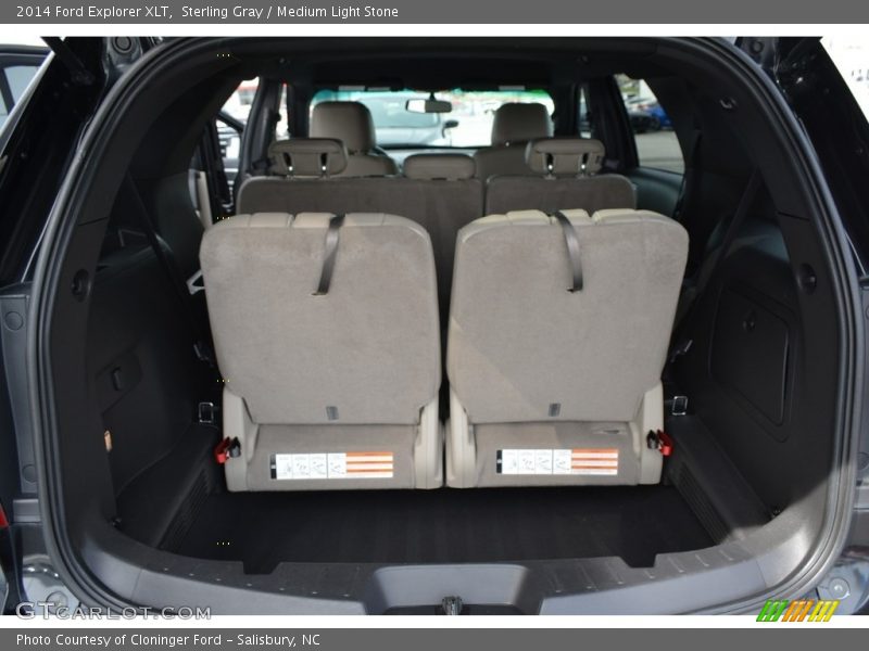 Sterling Gray / Medium Light Stone 2014 Ford Explorer XLT